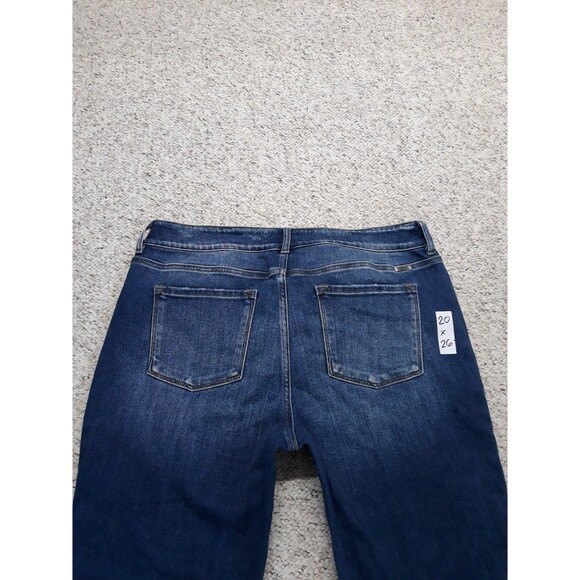 20 KanCan High-Rise Crop Barrel Leg Side Step Fray Hem - Picture 4 of 9